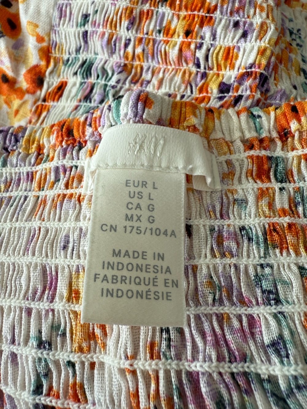 H&M Floral Crop Top with Tie Straps - Picture 2 of 8